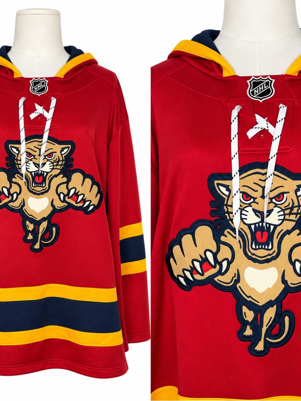 Fanatics Red Winter Classic Florida Panthers Pullover Hockey Jersey Hoodie